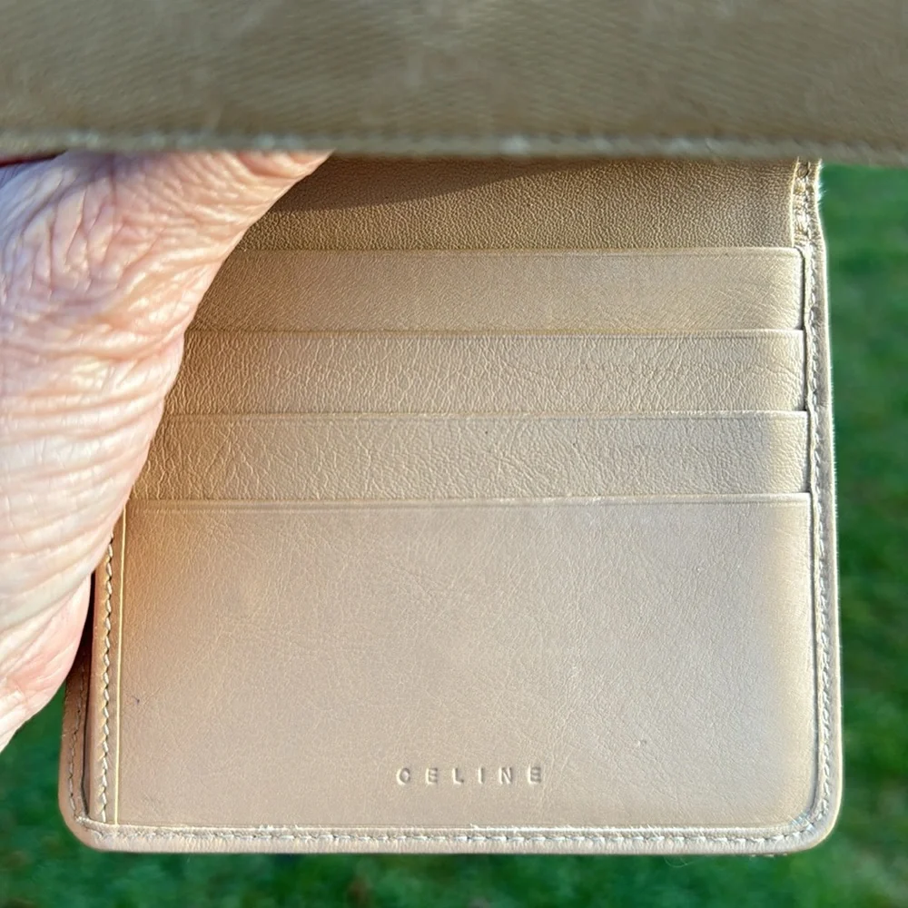 Celine CC monogram denim wallet in yellow in like new condition. authent… - Picture 12 of 15